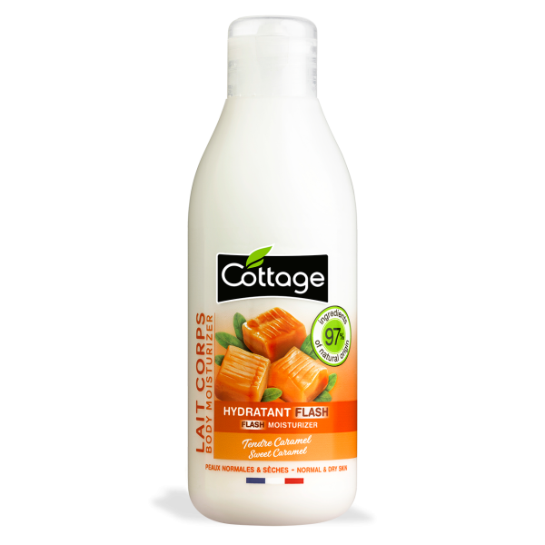 Cottage Body Milk – Flash Moisturizer Sweet Caramel kūno pienelis, 200 ml