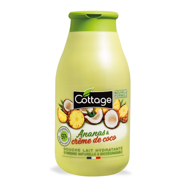 Cottage Shower Milk Pineapple & Coconut Cream drėkinantis dušo pienelis, 250 ml