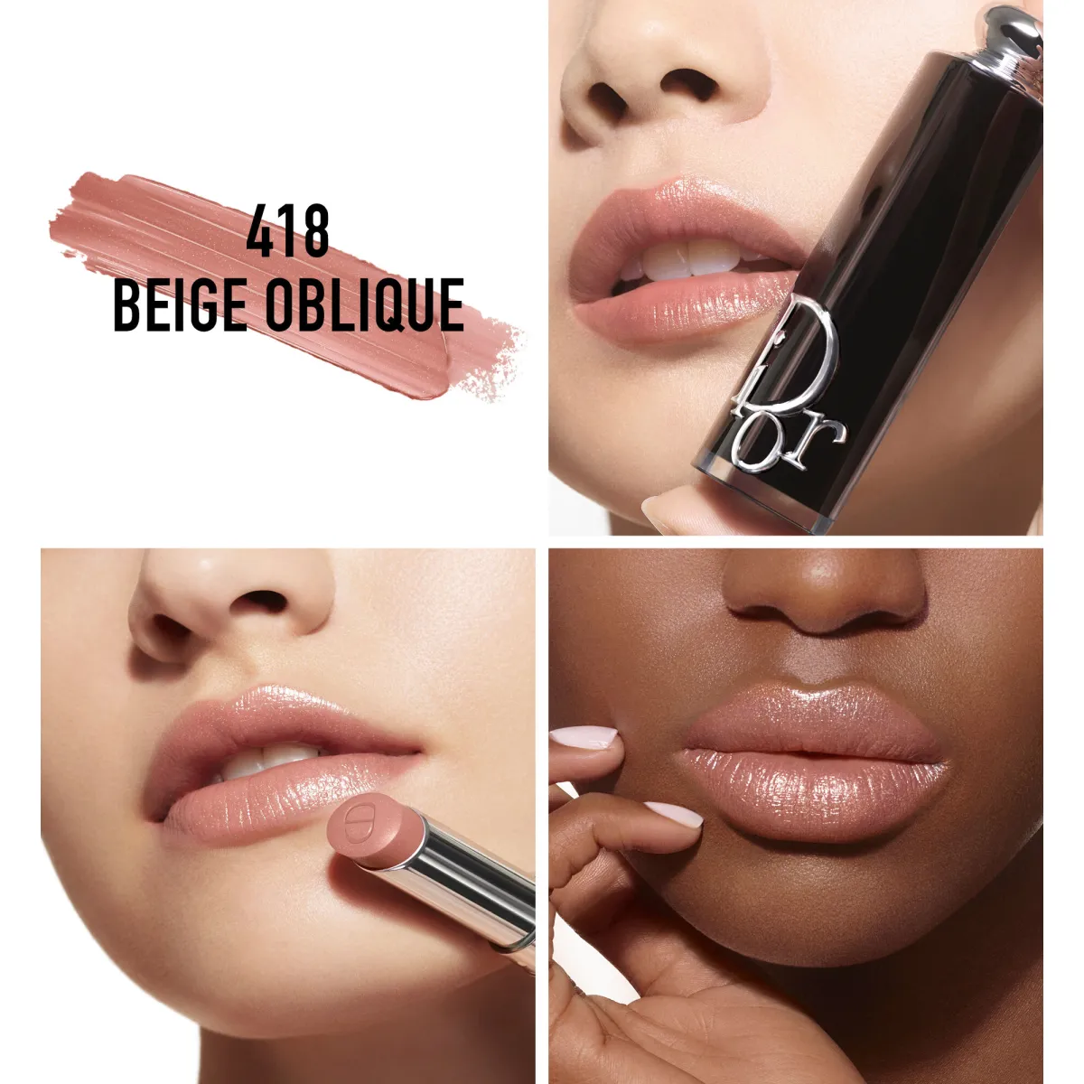 DIOR Dior Addict Lipstick lūpų dažai, 418 Beige Oblique 3,2 g