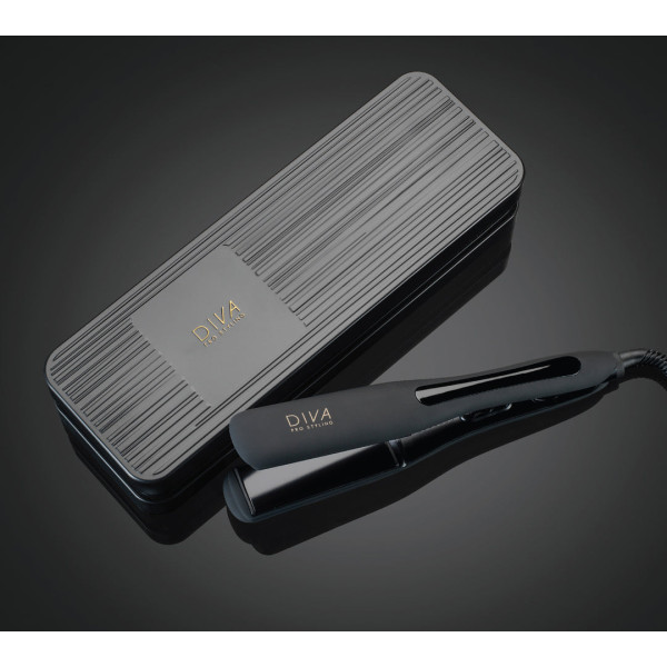 Diva Pro Styling Digital Wide Styler Straightener Black plaukų tiesinimo žnyplės, juodos spalvos