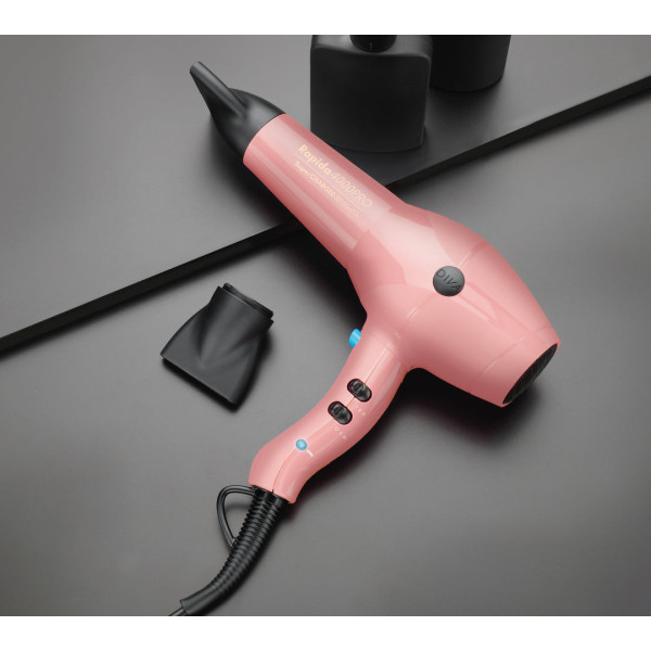 Diva Pro Styling Rapida 4000 Pro Hair Dryer Blush plaukų džiovintuvas, šviesiai rožinės spalvos