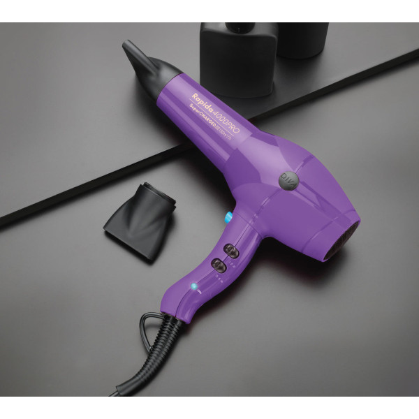 Diva Pro Styling Rapida 4000 Pro Hair Dryer Violet plaukų džiovintuvas, violetinės spalvos