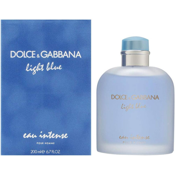 Dolce&Gabbana Light Blue Eau Intense EDP parfumuotas vanduo vyrams, 200 ml