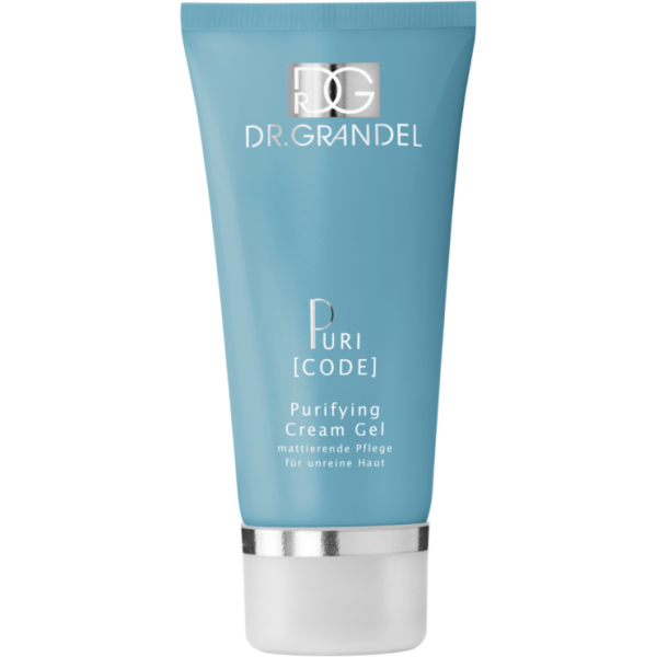 Dr. Grandel PURICODE Purifying Cream Gel matinį efektą suteikiantis kremas–gelis riebiai, į spuogus linkusiai odai, 50 ml