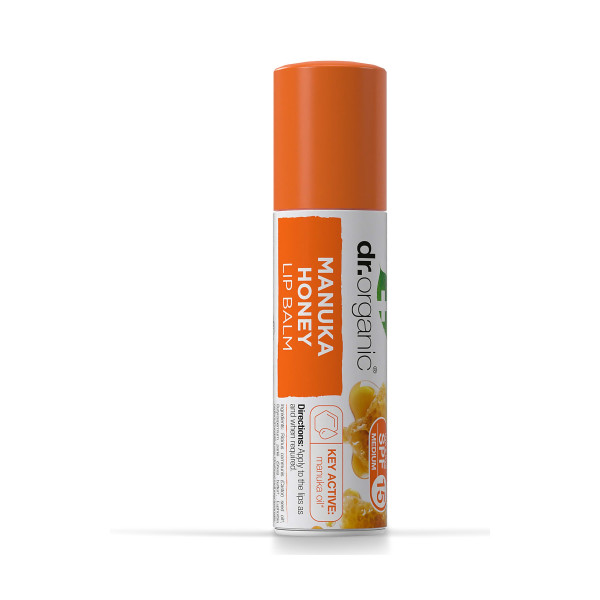 Dr. Organic Manuka Honey Lip Balm SPF 15 lūpų balzamas, 7 ml