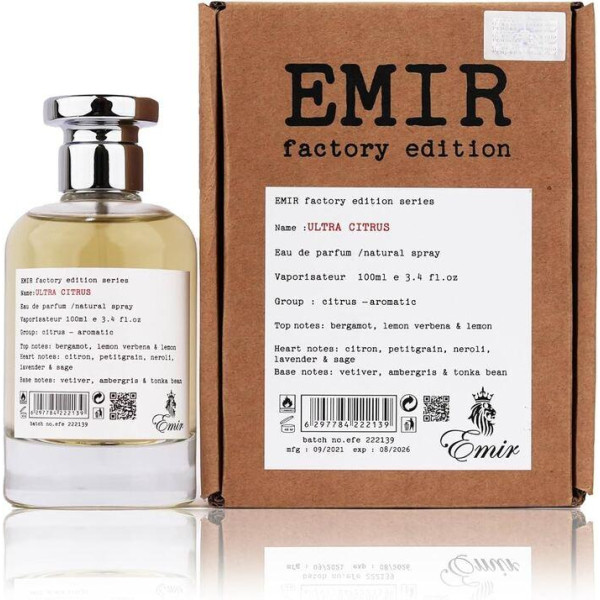 Emir Ultra Citrus Factory Edition EDP parfumuotas vanduo unisex, 100 ml