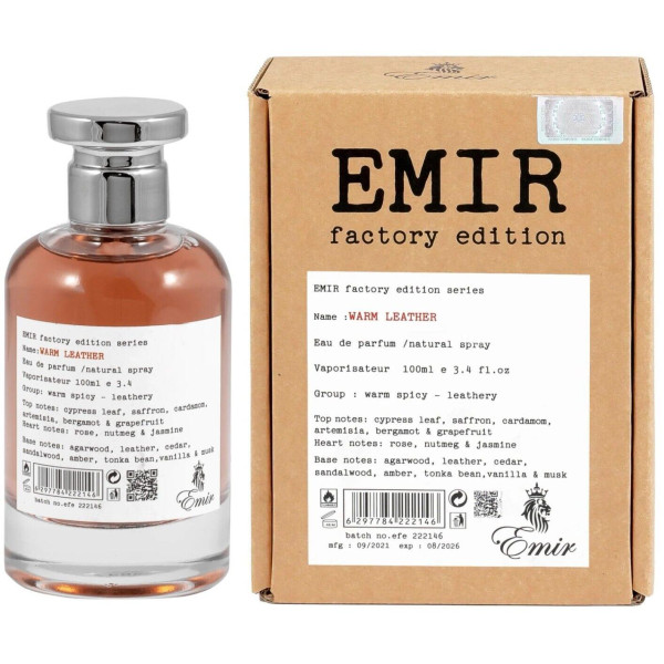 Emir Warm Leather Factory Edition EDP parfumuotas vanduo unisex, 100 ml