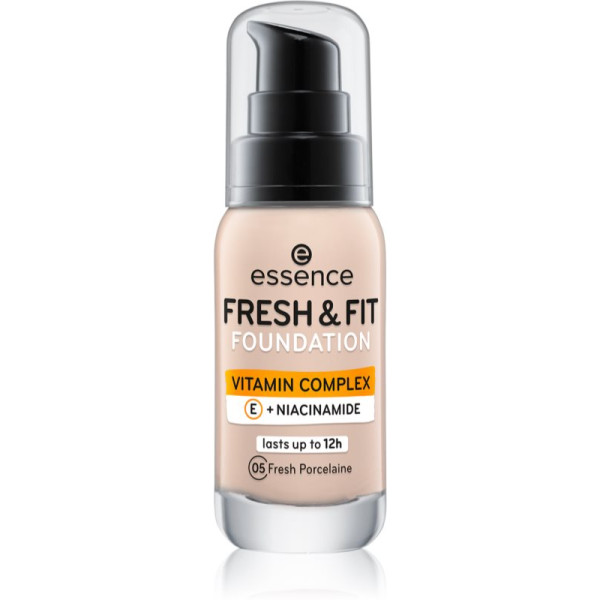 Essence Cosmetics Fresh & Fit Foundation kreminė pudra, atspalvis: 05-Fresh Porcelaine, 30 ml