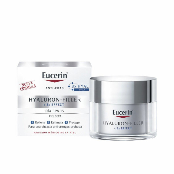 Eucerin Hyaluron-Filler Day Cream Dry Skin SPF 15 dieninis kremas sausai odai, 50 ml