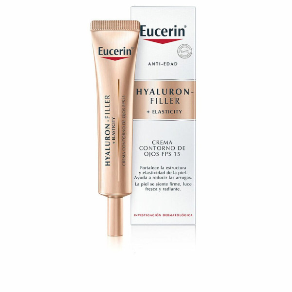 Eucerin Hyaluron-Filler + Elasticity Eye Contour SPF 15 paakių srities kremas, 15 ml