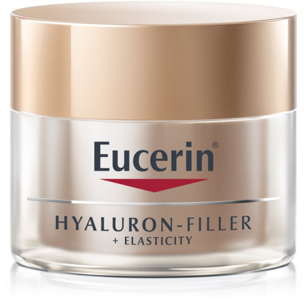 Eucerin Hyaluron-Filler + Elasticity Night Skin Cream naktinis veido kremas, 50 ml