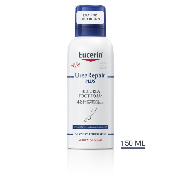 Eucerin Urearepair Plus 10 Foot Foam pėdų putos su 10% šlapalo, 150 ml