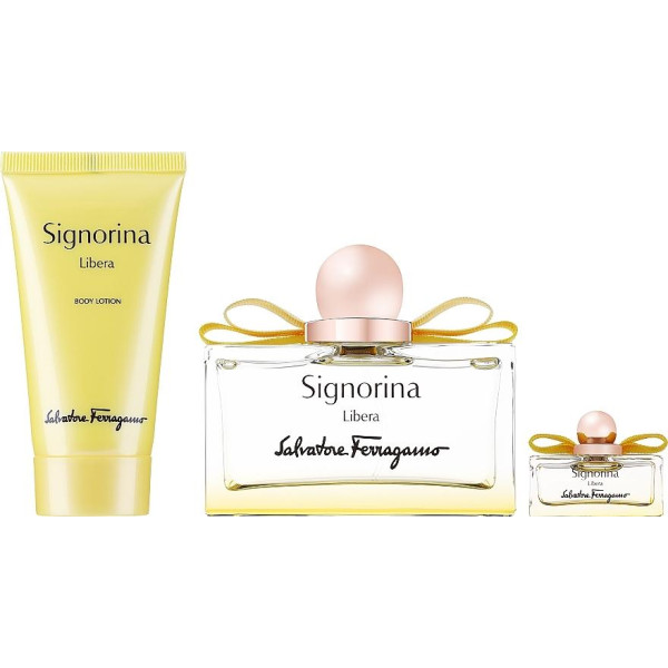 Ferragamo Signorina Libera rinkinys moterims (EDP, 100 ml + kūno losjonas, 50 ml + EDP, 5 ml)