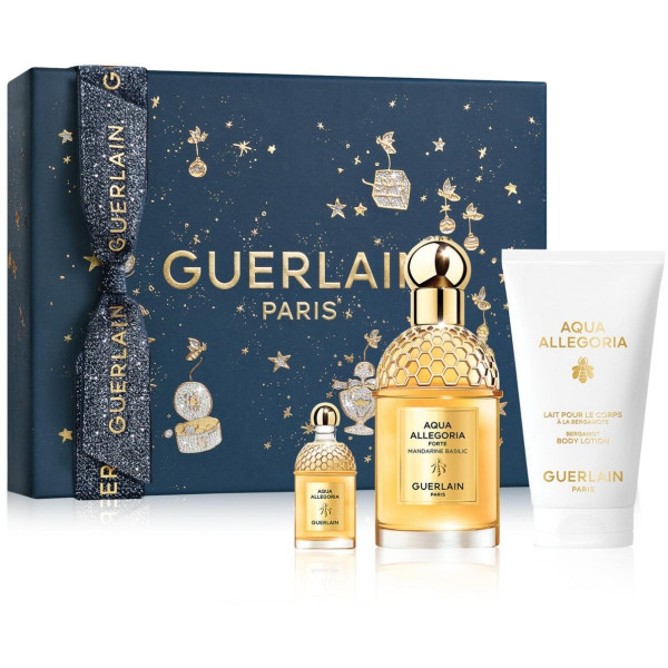 Guerlain Aqua Allegoria Forte Mandarine Basilic rinkinys unisex (EDP, 75 ml + EDP, 7,5 ml + kūno losjonas, 75 ml)