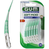 Gum Soft-Picks Advanced Regular / Medium Interdental Brushes tarpdančių šepetėliai, 30 vnt.
