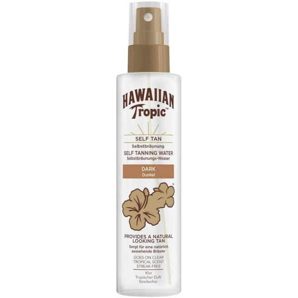 Hawaiian Tropic Self-Tanning Water savaiminio įdegio purškiklis, atspalvis: Dark, 190 ml