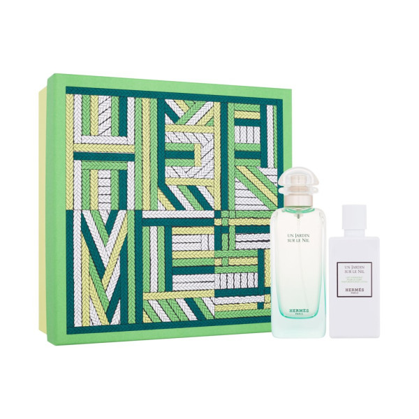 Hermes Un Jardin Sur Le Nil EDT rinkinys Unisex (EDT, 100 ml + kūno losjonas, 80 ml)