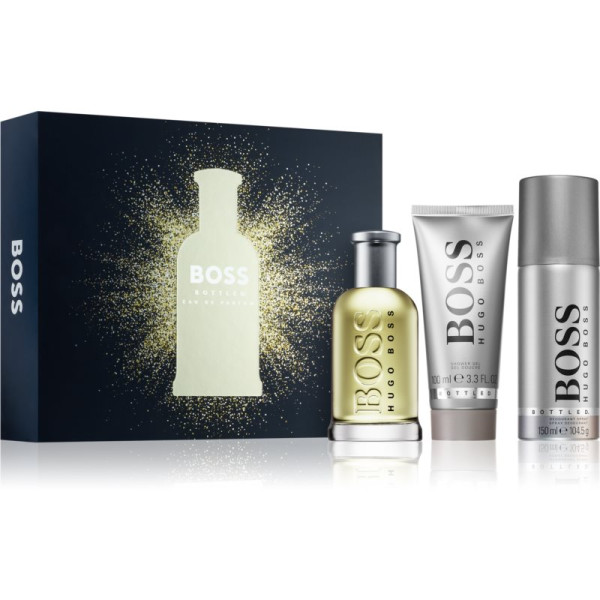 Hugo Boss BOSS Bottled rinkinys vyrams (EDT, 100 ml + dušo želė, 100 ml + dezodorantas, 150 ml)