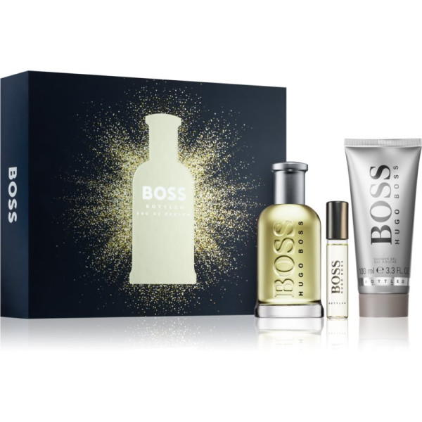 Hugo Boss BOSS Bottled rinkinys vyrams (EDT, 100 ml + EDT, 10 ml + dušo želė, 100 ml)