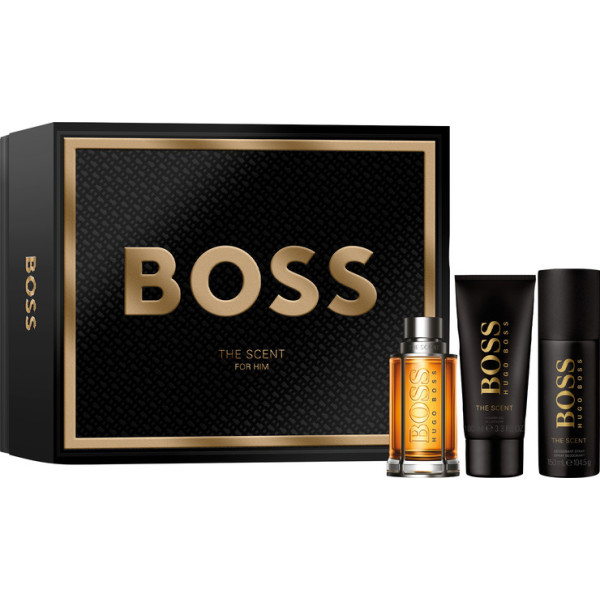 HUGO BOSS Boss The Scent EDT rinkinys vyrams (EDT,100 ml + dezodorantas, 150 ml + dušo želė, 100 ml)