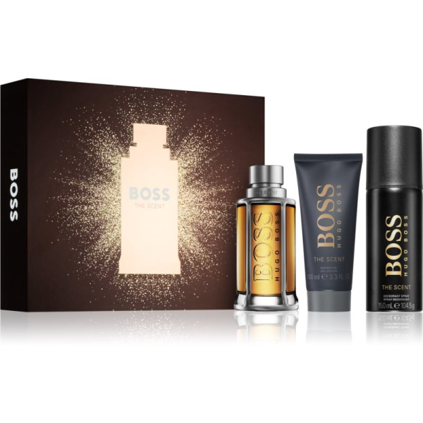 Hugo Boss BOSS The Scent rinkinys vyrams (EDT, 100 ml + dušo želė, 100 ml + dezodorantas, 150 ml)