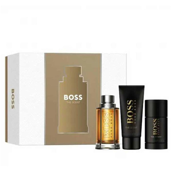 HUGO BOSS Boss The Scent rinkinys vyrams (EDT, 100 ml + dušo želė, 100 ml + dezodorantas, 75 ml)