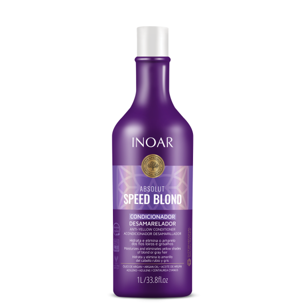 INOAR Speed Blond Conditioner - kondicionierius šviesiems plaukams, 1000 ml