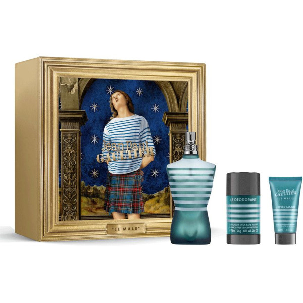 Jean Paul Gaultier Le Male rinkinys vyrams (EDT, 125 ml + balzamas po skutimosi, 50 ml + dezodorantas, 75 g)