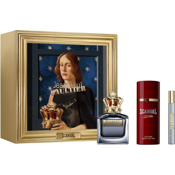 Jean Paul Gaultier Scandal Pour Homme rinkinys vyrams (EDT, 100 ml + dezodorantas, 150 ml + EDT, 10 ml)