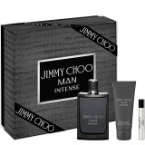 Jimmy Choo Jimmy Choo Man Intense rinkinys vyrams (EDT, 100 ml + EDT, 7,5 ml + dušo želė, 100 ml)