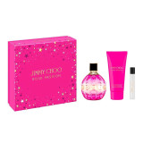 Jimmy Choo Rose Passion rinkinys moterims (EDP, 100 ml + EDP, 7,5 ml + kūno losjonas, 100 ml)