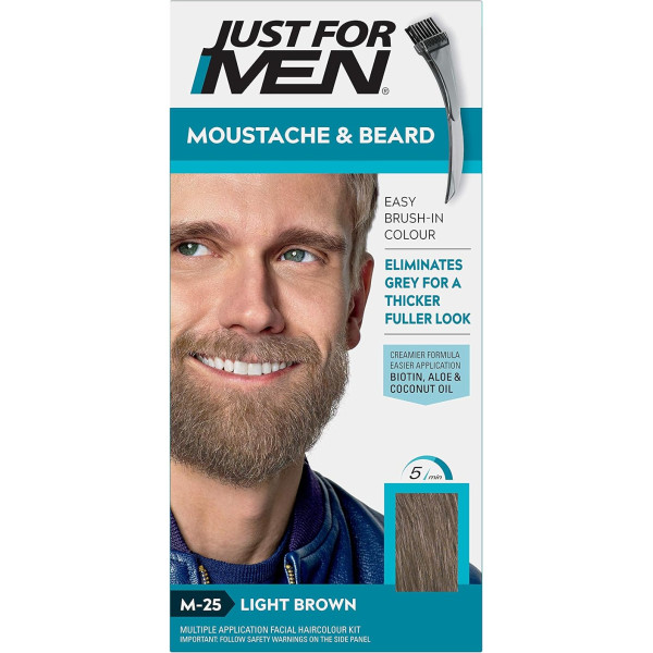 Just For Men Moustache And Beard Light Brown 28 dažai ūsams ir barzdai, 4 g