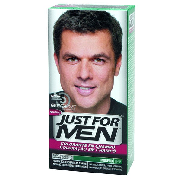 Just For Men Shampoo-in HairColor Dark Brown Black Moreno H-45 dažantis šampūnas vyrams, 66 ml