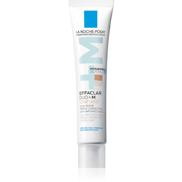 La Roche-Posay Effaclar Duo+ M Unifiant lengvos tekstūros itin intensyviai drėkinantis kremas su atspalviu, atspalvis: Medium, 40 ml