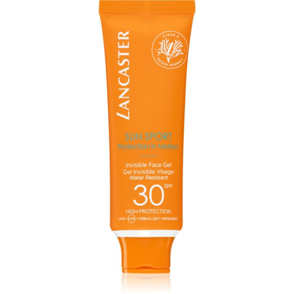 Lancaster Sun Sport Invisible Face Gel SPF 30 matinio efekto veido gelis, 50 ml