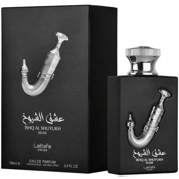 Lattafa Ishq Al Shuyukh Silver EDP parfumuotas vanduo unisex, 100 ml