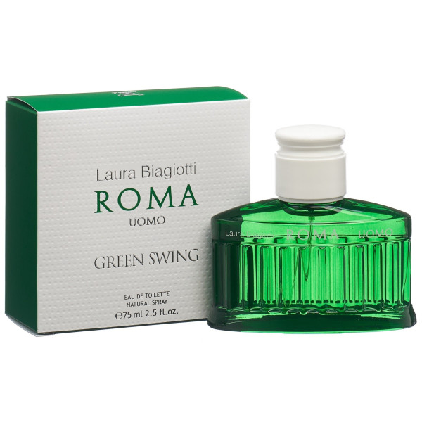 Laura Biagiotti Roma Uomo Green Swing EDT tualetinis vanduo vyrams, 125 ml