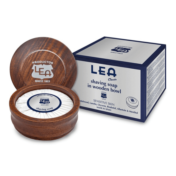 Lea Classic Shaving Soap In Wood Jar skutimosi muilas medžio indelyje, 100 g