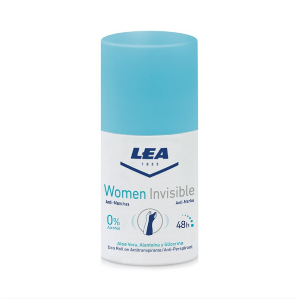 Lea Women Invisible Aloe Vera Deodorant Roll-On rutulinis dezodorantas moterims, 50 ml