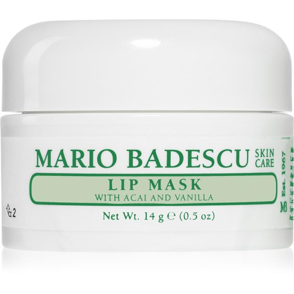 Mario Badescu Lip Mask With Acai & Vanilla kaukė lūpoms, 14 g