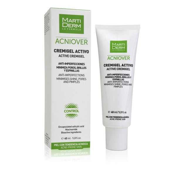 Martiderm Acniover Active Cremigel kremas-gelis į aknę linkusiai odai, 40 ml