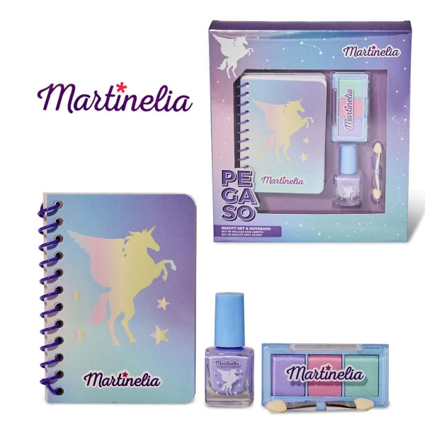Martinelia Galaxy Dreams vaikiškos kosmetikos rinkinys su užrašų knygute
