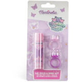 Martinelia Shimmer Wings Lip Balm and Ring Set lūpų balzamo ir žiedų rinkinys vaikams