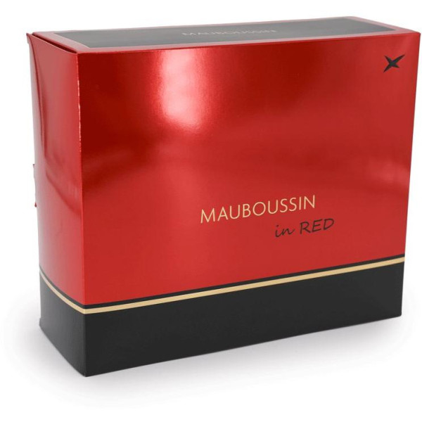 Mauboussin Mauboussin in Red rinkinys moterims (EDP, 100 ml + EDP, 20 ml + kūno losjonas, 75 ml)