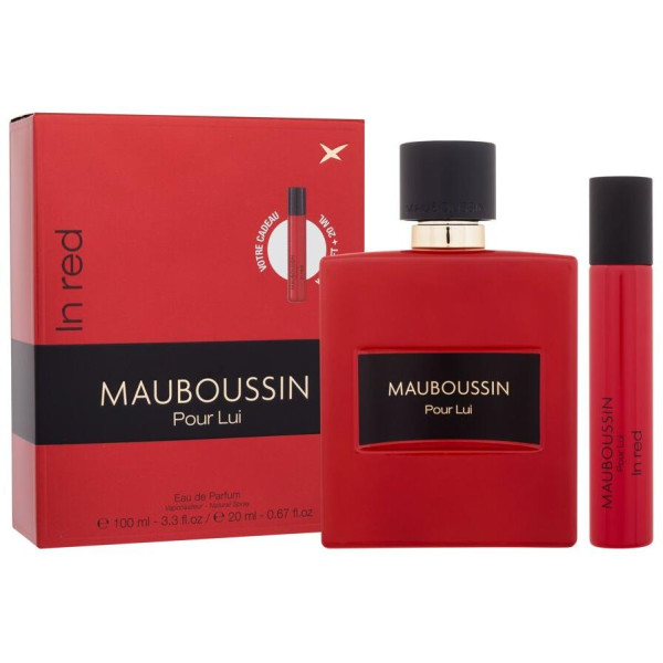 Mauboussin Pour Lui In Red rinkinys vyrams (EDP, 100 ml + EDP, 20 ml)