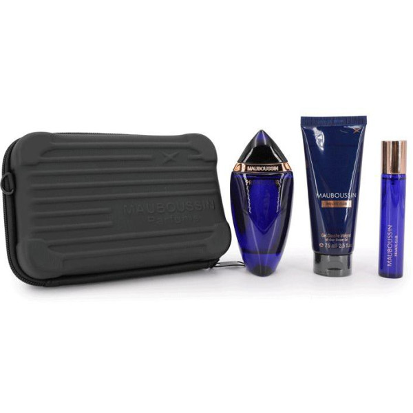 Mauboussin Private Club rinkinys vyrams (EDP, 100 ml + EDP, 20 ml + dušo želė, 90 ml)