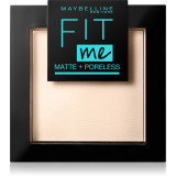 Maybelline Fit Me! Matte & Poreless Powder kompaktinė pudra, atspalvis: 120 Classic Ivory, 9 g