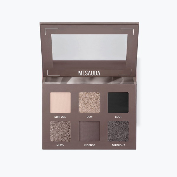 Mesauda Bare Harmony Eyeshadow Palette akių šešėlių paletė, atspalvis: 202 Deep Smoky, 6 g