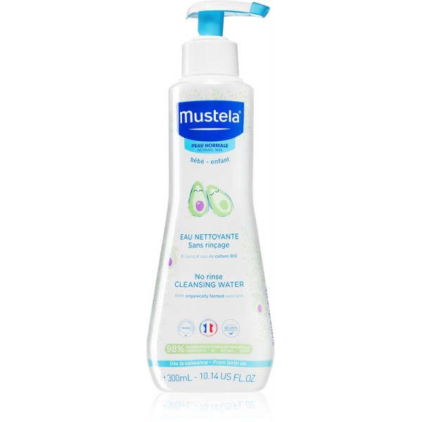 Mustela Bébé No-Rinse Cleansing Water valomasis vanduo vaikams, 300 ml