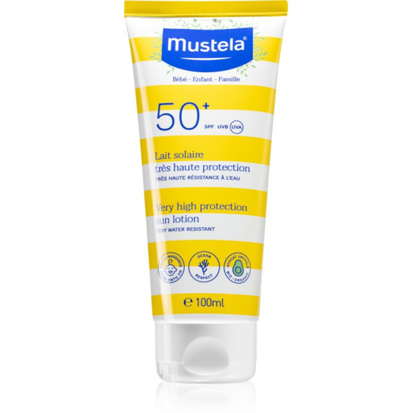 Mustela Bébé Family Very High Protection Sun Lotion SPF50+ apsauginis losjonas nuo saulės, 100 ml